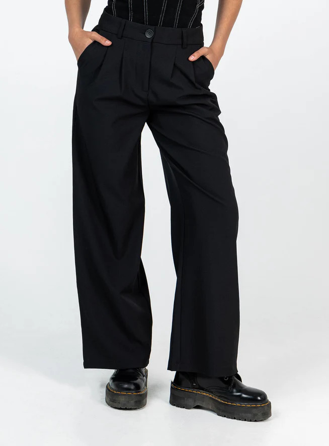 Archer Pants Black Petite | Princess Polly US