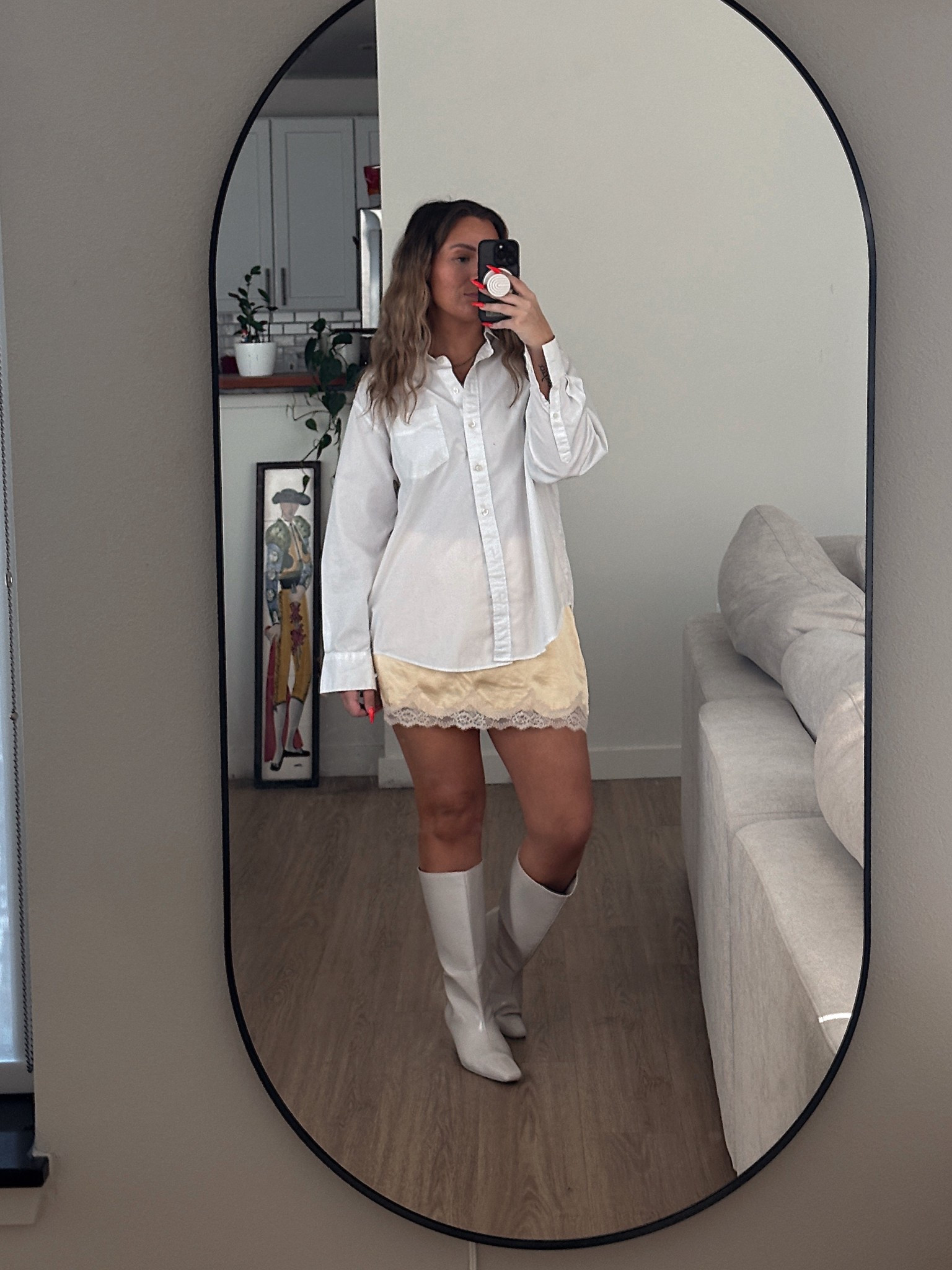 shirt - gap
skirt - abercrombie
boots - oak and fort