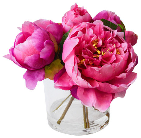 https://www.houzz.com/product/44719908-fresh-cut-faux-peony-hot-pink-traditional-artificial-flower-a | Houzz 