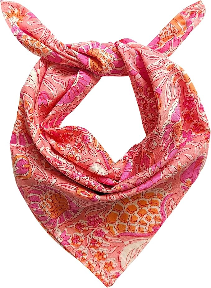 AVKA Studio 100% Cotton Bandanas/Handkerchief for Women, 20X20 In, 2 pack | Amazon (US)