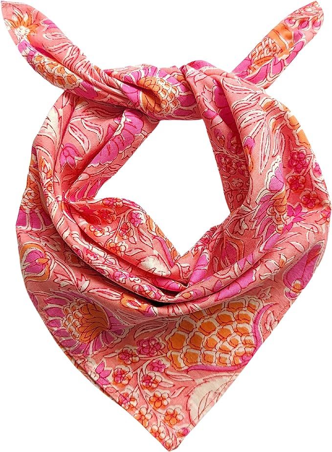 AVKA Studio 100% Cotton Bandanas/Handkerchief for Women, 20X20 In, 2 pack | Amazon (US)