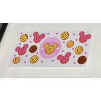 Coffee Minnie Uv Dtf Cup Wrap For 16Oz Libbey Glass | Etsy (US)