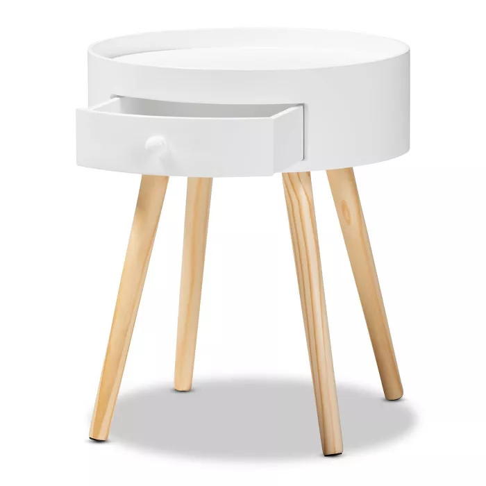 Jessen 1 - Drawer Wood Nightstand - Baxton Studio | Target