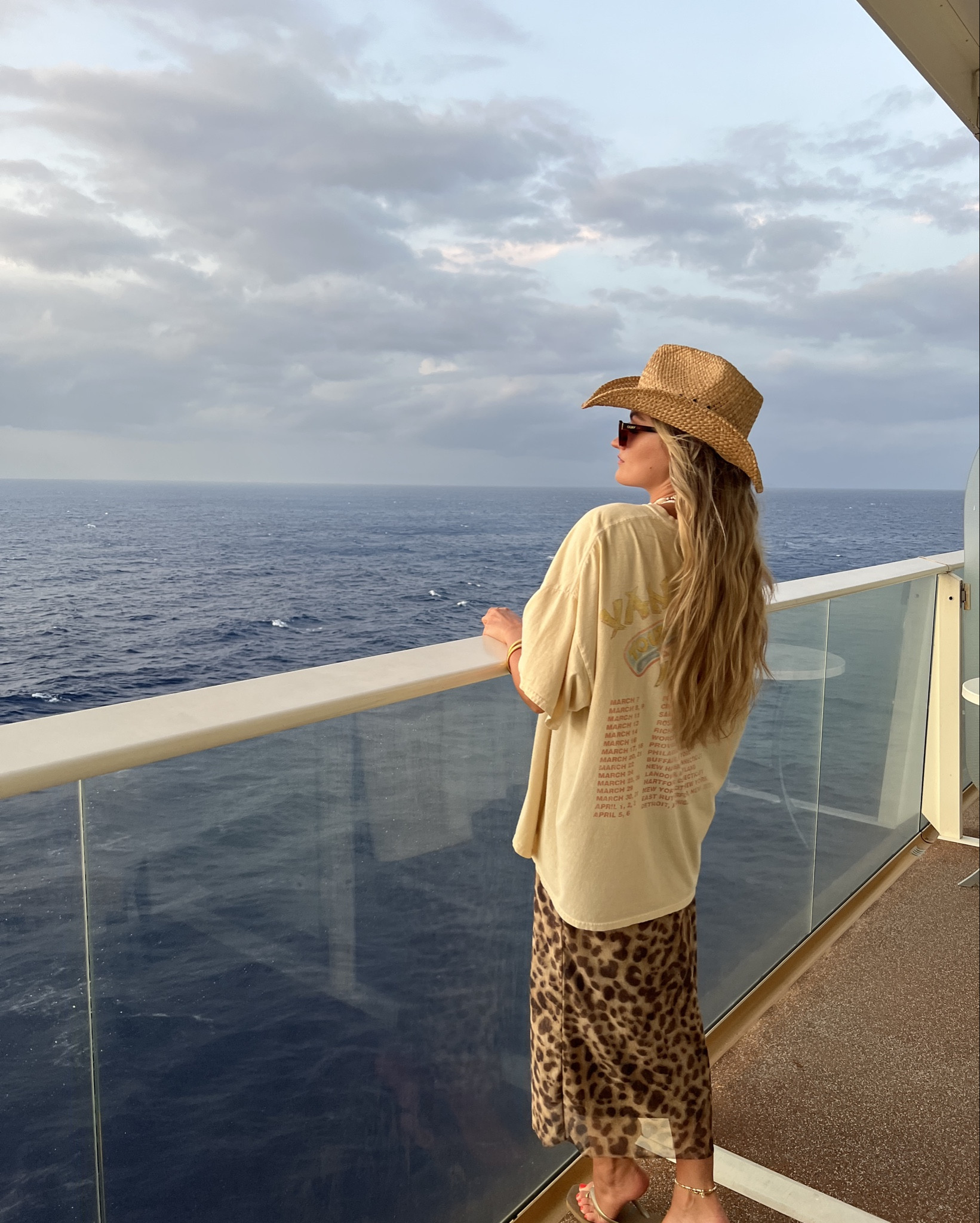 This was probably my favorite outfit from the cruise 🌸✨ the oversized tee and long skirt combo is elite! Super comfortable and loose fitting for all the food I was eating 🤭

Would also be a good country concert outfit idea 

#LTKTravel #LTKFindsUnder50 #LTKStyleTip
