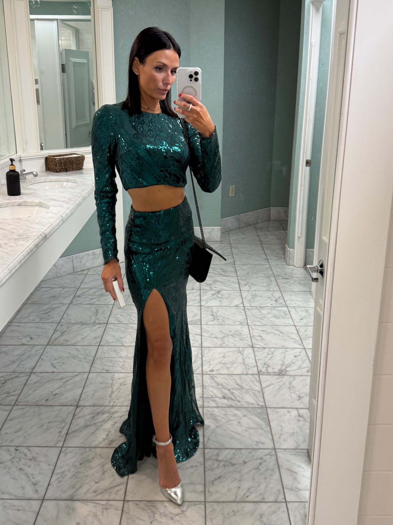 Green sequin set for the holiday 🎄

#LTKootd #LTKFindsUnder100 #LTKHoliday