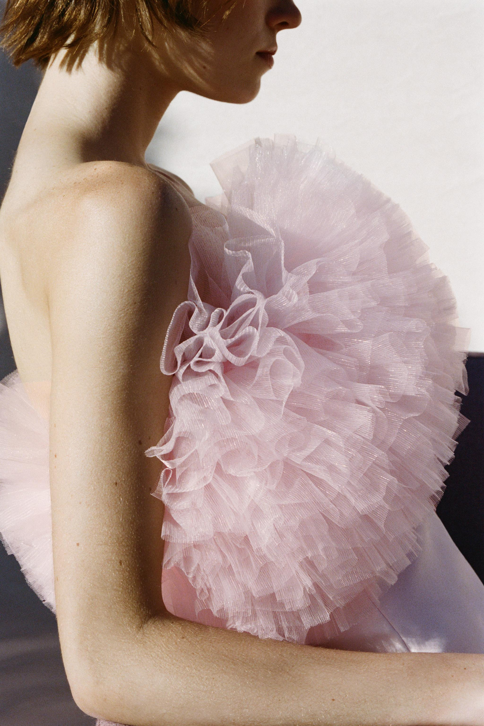 VOLUMINOUS TULLE MINI DRESS | Zara US