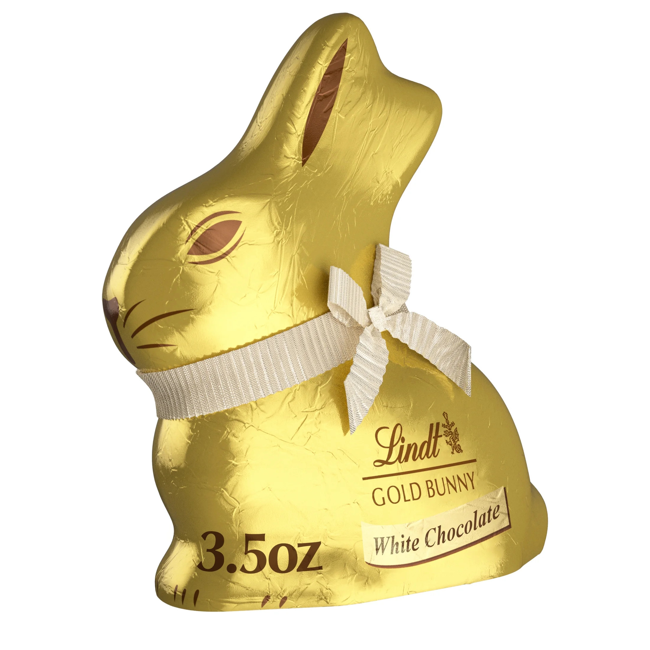 Lindt Gold Bunny, White Chocolate, Easter Chocolate Candy Bunny, 3.5 oz, 1 Count - Walmart.com | Walmart (US)
