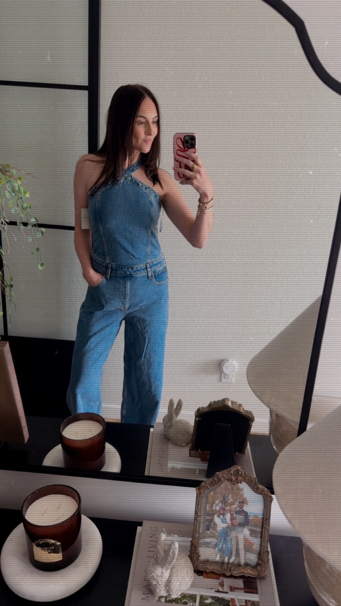 This denim romper is everything 🫶🏼 

#LTKSeasonal #LTKTall #LTKmomlife