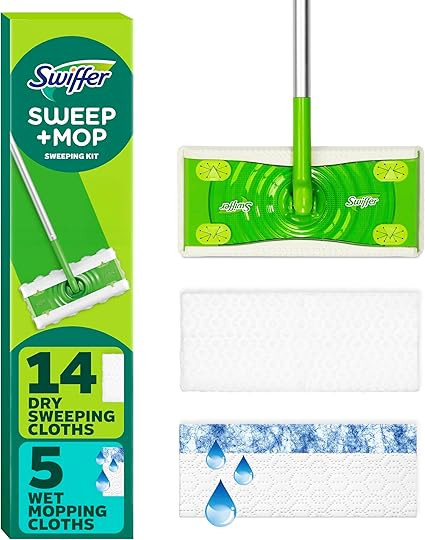 Swiffer Sweeper 2-in-1 Mops for Floor Cleaning, Dry and Wet Multi Surface Floor Cleaner, Sweeping... | Amazon (US)