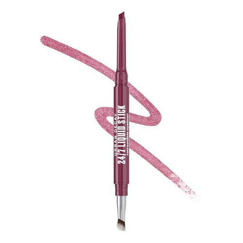 Urban Decay 24/7 Liquid Stick Waterproof Eyeliner - Smudge-Proof, Transfer-Proof, Up to 24HR Wear, Dual-Ended Retractable Gel Liner with Blending Eye Brush - Ruby Drip (metallic raspberry red) | Amazon (US)
