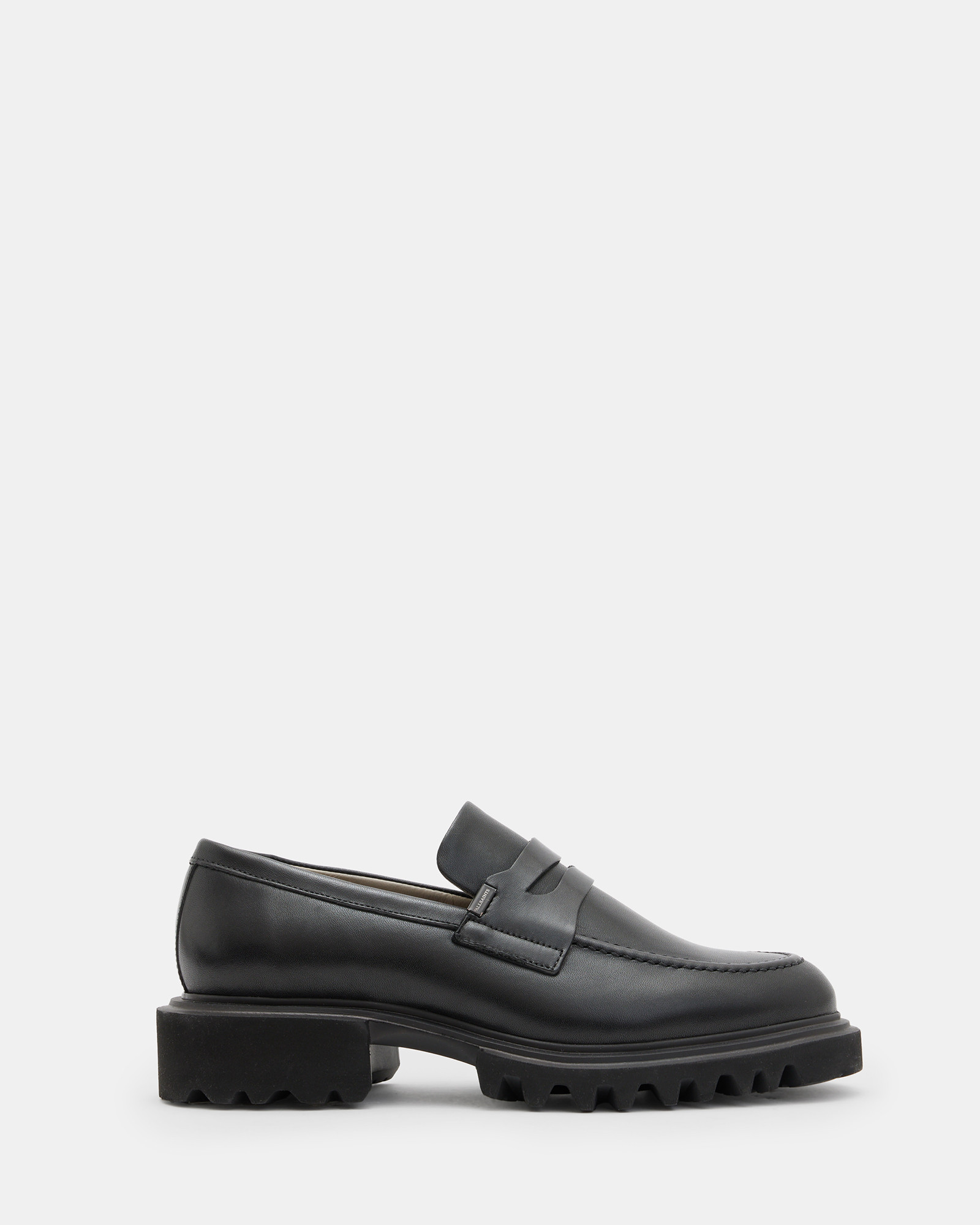 Lola Leather Loafers Black | ALLSAINTS | AllSaints UK