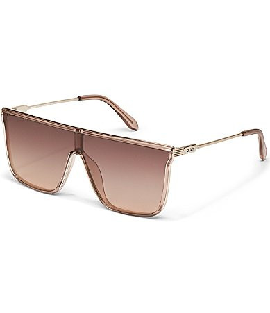 QUAY Unisex Nightfall Remixed Shield Sunglasses - Doe/Brown Fawn | Dillard's