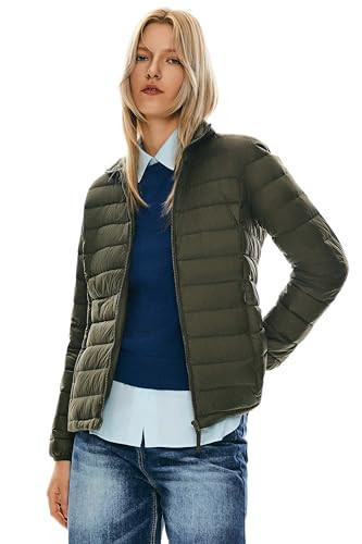 Orolay Women's Lightweight Packable Down Jacket Quilted Puffer Coat with Stand Collar Armygreen XL | Amazon (US)