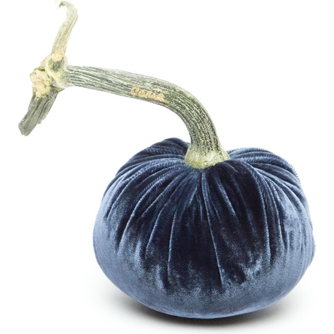 Hot Skwash | Velvet Pumpkin, Sapphire | Silk (Blue, Size 4"") | Maisonette | Maisonette