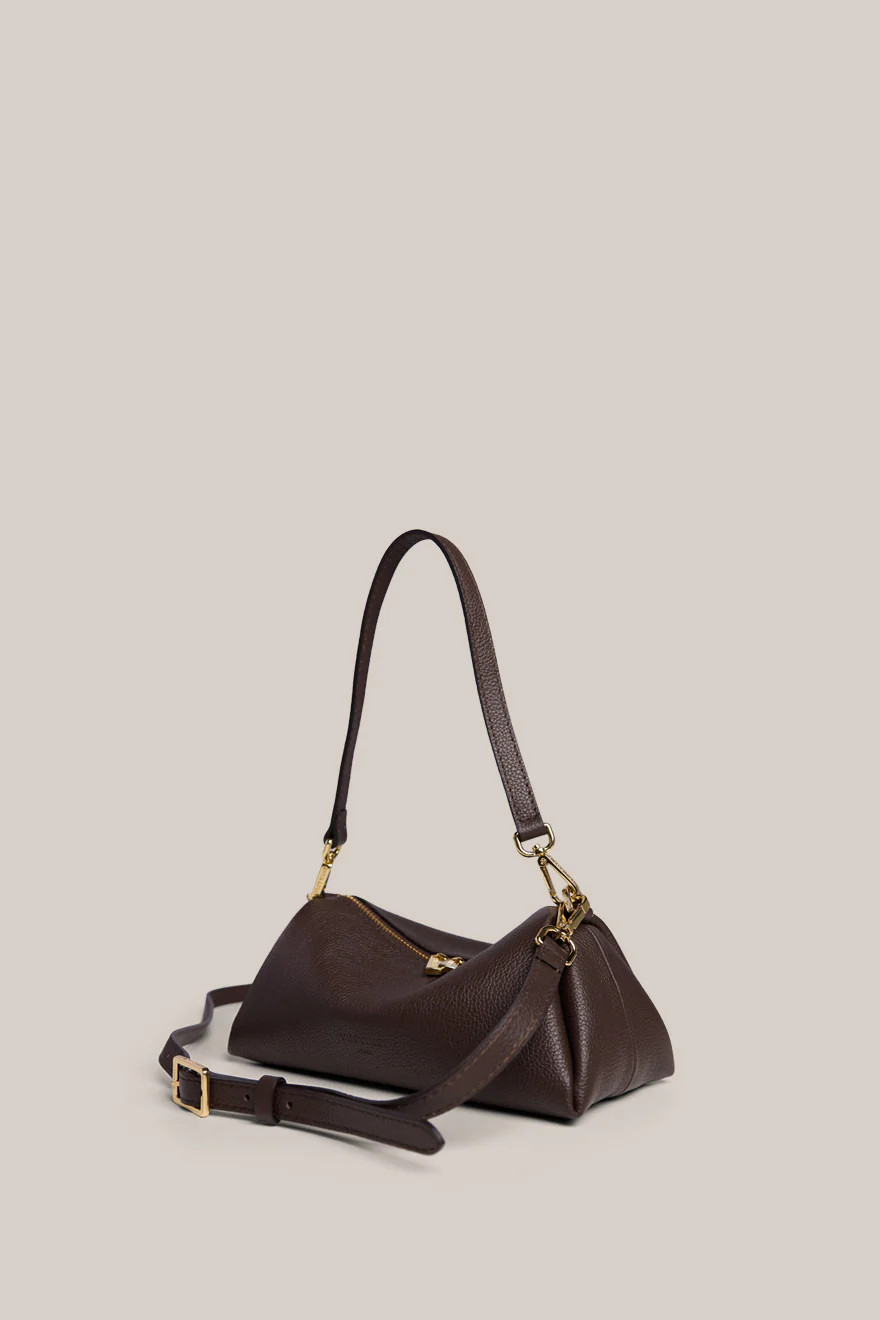 Rita Dark Chocolate Mini Crossbody Bag | Shop.app