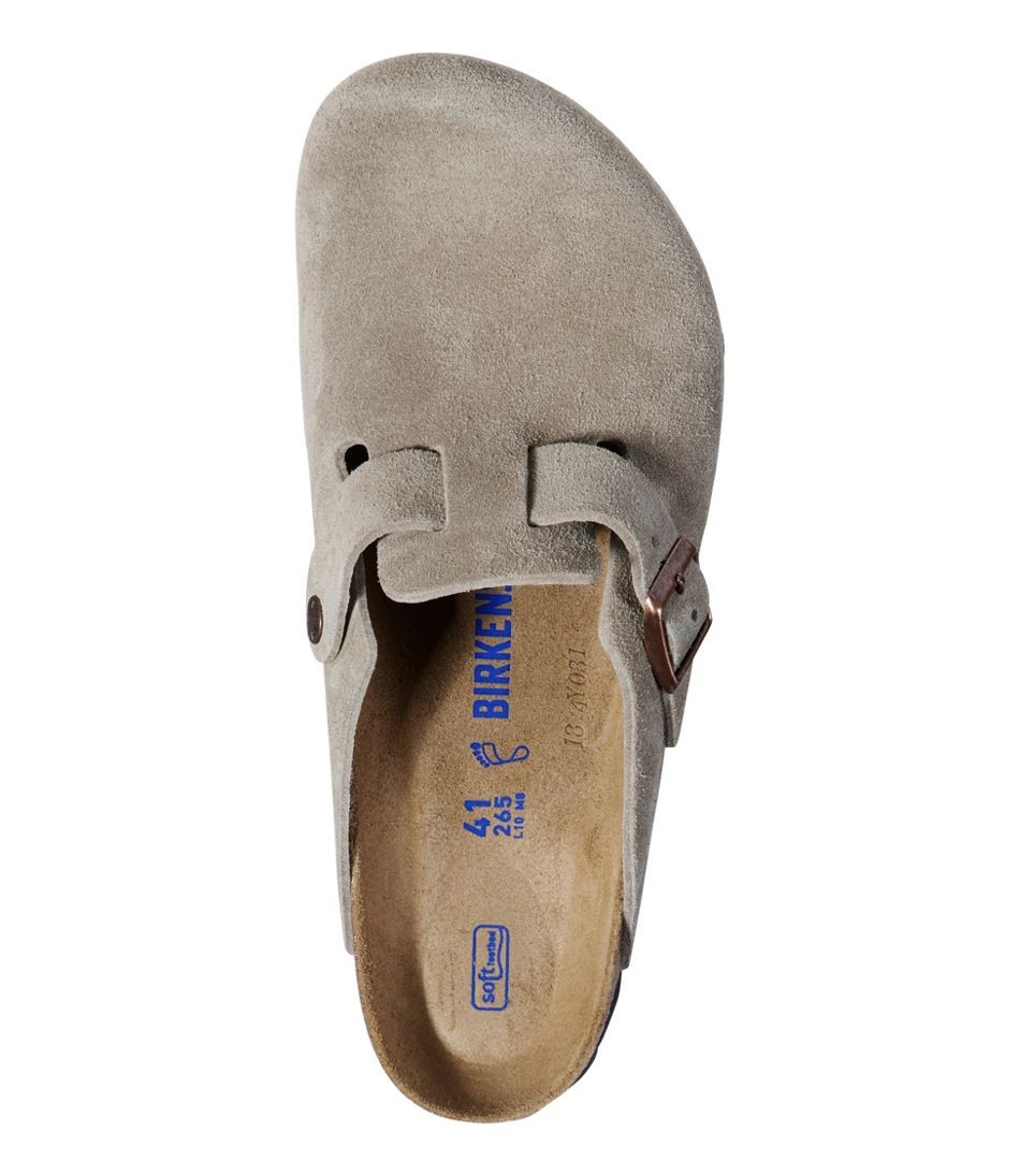 Men's Birkenstock Soft Footbed Boston Clogs, Suede | L.L. Bean