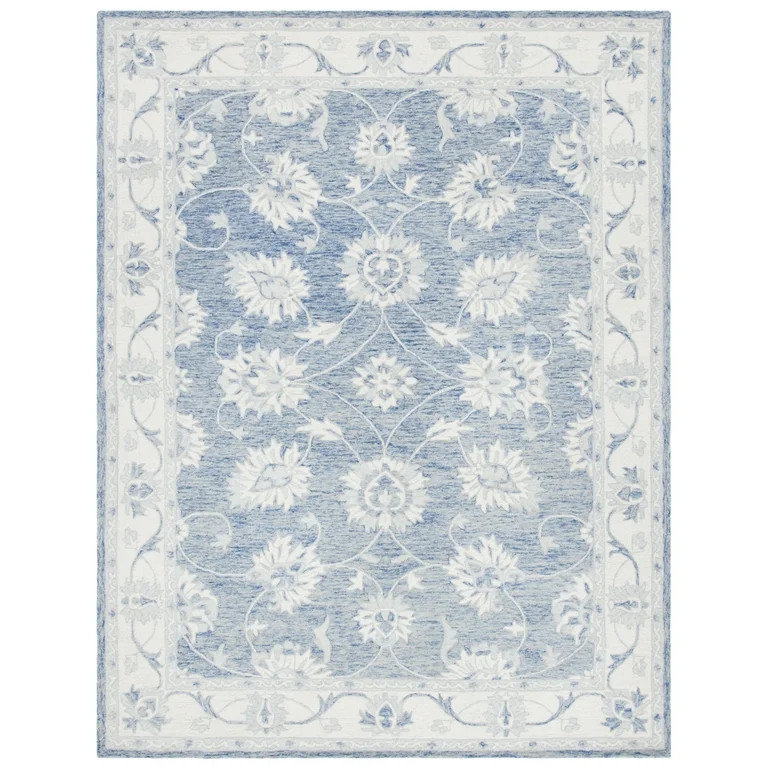 SAFAVIEH Micro-Loop MLP536M Handmade Blue / Ivory Rug | Walmart (US)