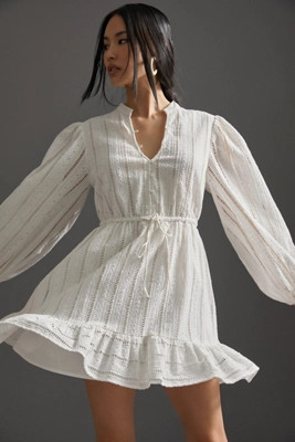 Forever That Girl Eyelet Mini Dress | Anthropologie (US)
