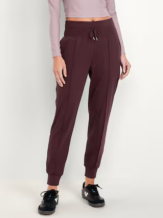 High-Waisted PowerSoft Seamed Joggers | Old Navy (US)