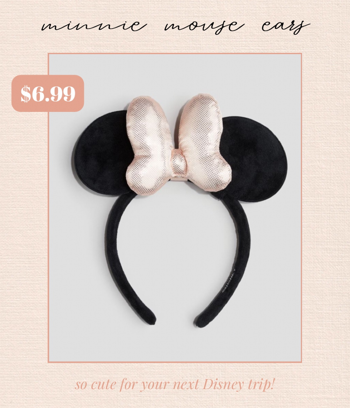 An affordable and cute option for Minnie Mouse ears! Perfect for your little girls next trip to Disney!

#LTKkids #LTKfamily #LTKtravel