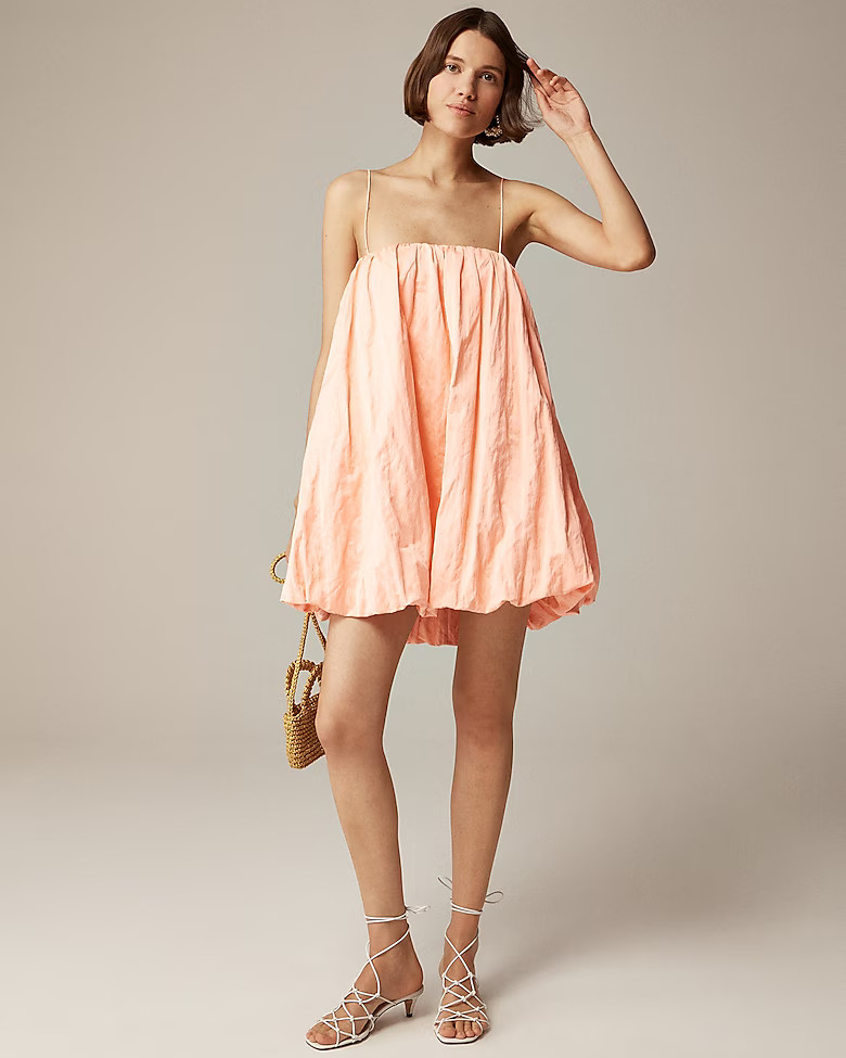 Collection mini bubble dress in satin | J. Crew US