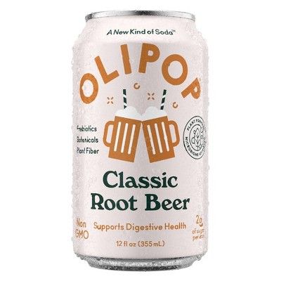 OLIPOP Classic Root Beer Prebiotic Soda - 12 fl oz | Target