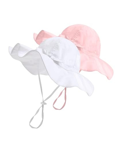 FURTALK Baby Sun Hat Toddler Beach Hats with UPF 50+ Sun Protection Wide Brim Girls Bucket Hat | Amazon (US)