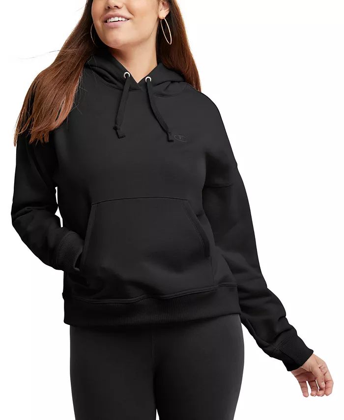 Champion Women's Powerblend Fleece Sweatshirt Hoodie  & Reviews - Activewear - All - Macy's | Macys (US)