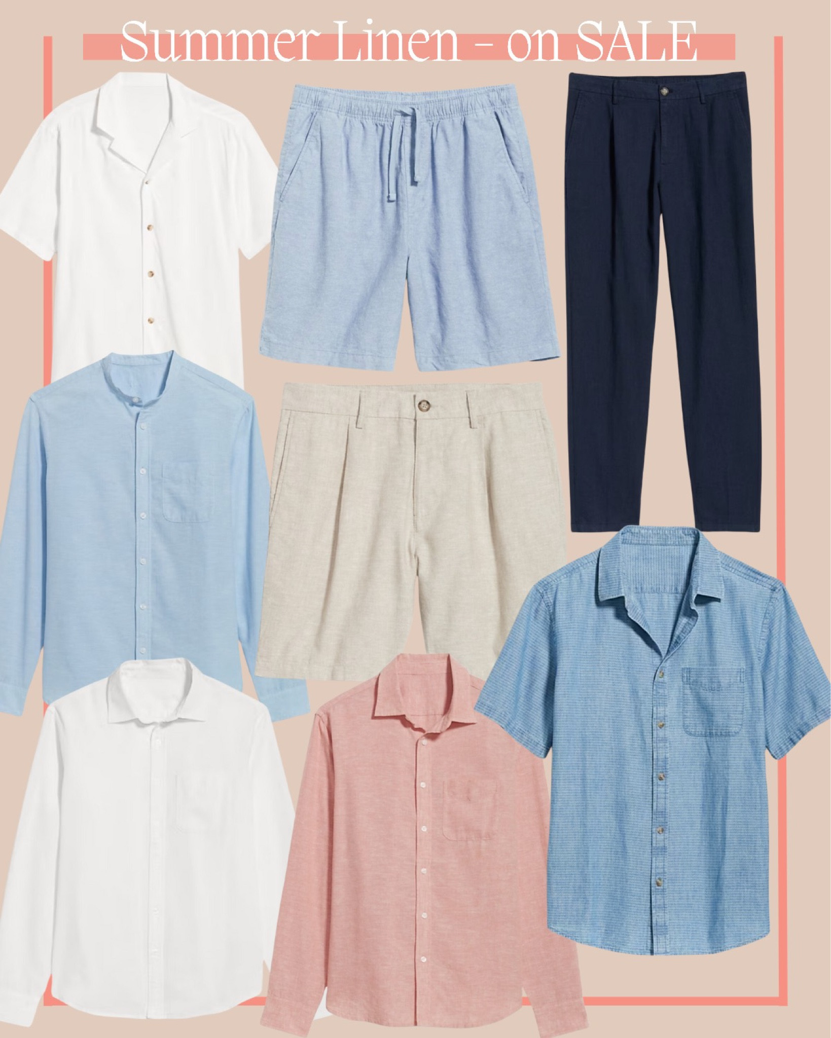 More linen for the men in your life! On SALE! 

#LTKmens #LTKstyletip #LTKsalealert