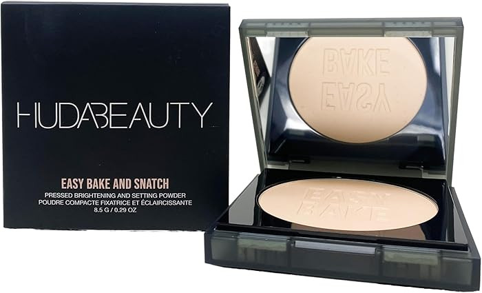 Huda Easy Bake and Snatch Pressed Brightening And Setting Powder - Peach Pie (.29 Oz) | Amazon (US)