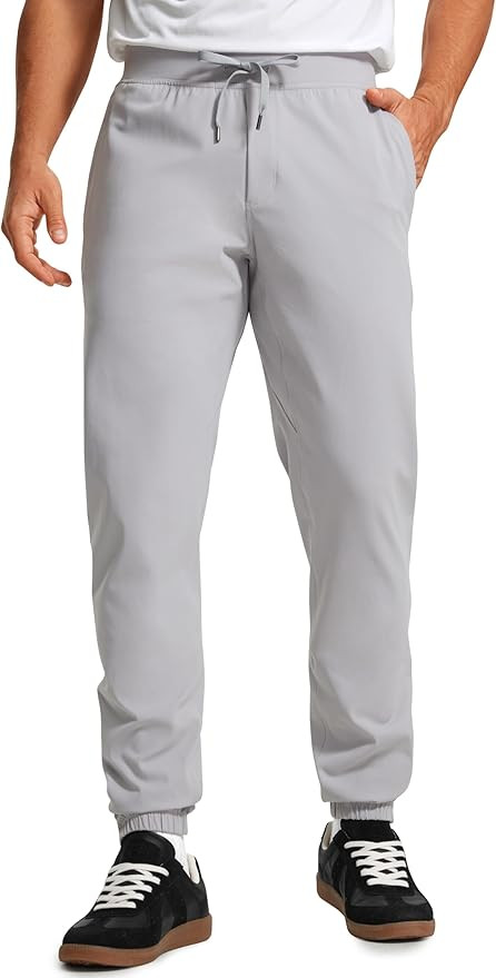 CRZ YOGA Mens 4-Way Stretch Golf Joggers with Pockets 30"/32" - Track Gym Athletic Workout Hiking... | Amazon (US)