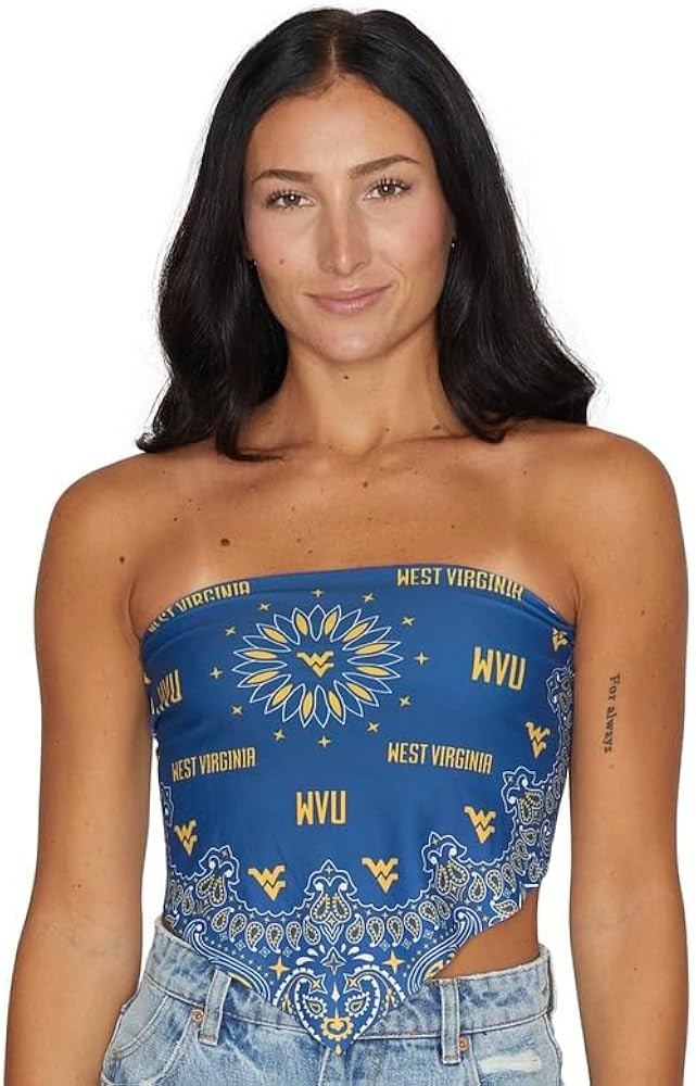 Lojobands Women's Bandana Top Tailgate Outfit College Tank Top Crop Top Made in USA One Size Fits... | Amazon (US)