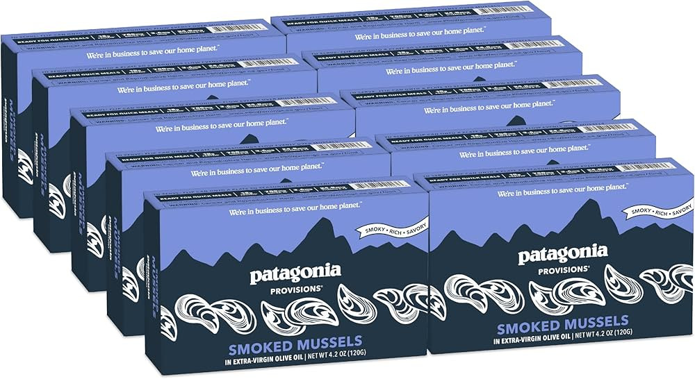 Patagonia Provisions - Smoked Mussels in Extra Virgin Olive Oil | Responsibly sourced | 18g Prote... | Amazon (US)