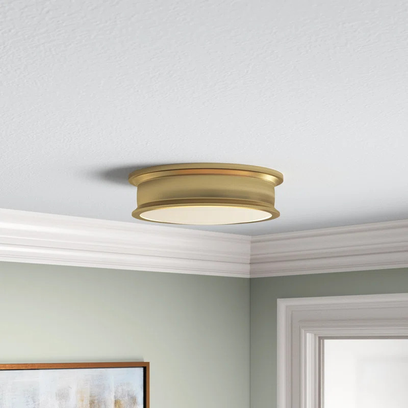Brevard 3 - Light 16'' Simple Drum Flush Mount | Wayfair North America
