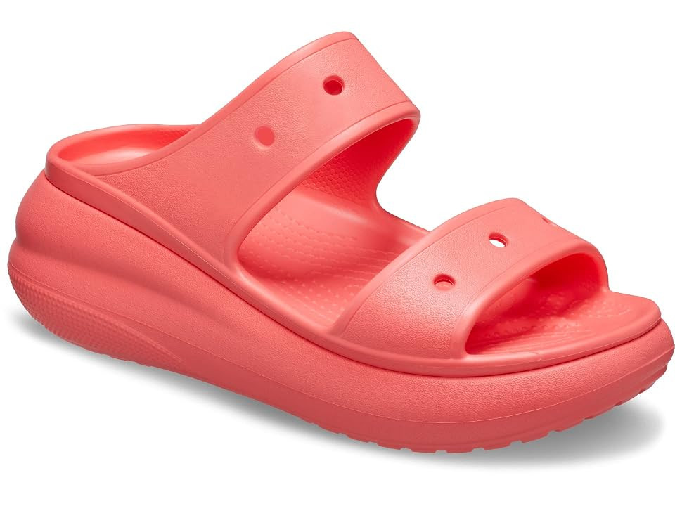 Crocs Classic Crush Sandal (Neon Watermelon) Shoes | Zappos