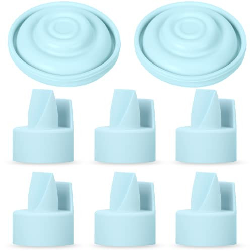 [8-Count] Papablic Duckbill Valves and Silicone Membrane Compatible with Spectra S1, S2 and 9 Plus Breastpumps, Not Original Spectra Pump Parts, BPA/DEHP Free, Blue | Amazon (US)