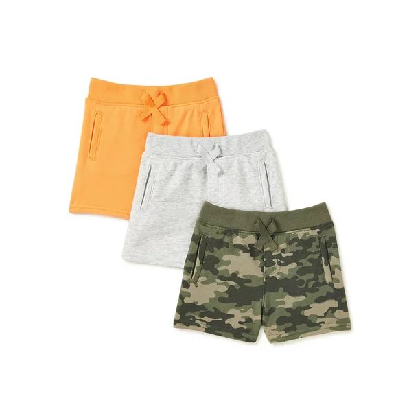 Garanimals Baby Boy French Terry Shorts Multipack, 3-Pack (0-24 Months) | Walmart (US)