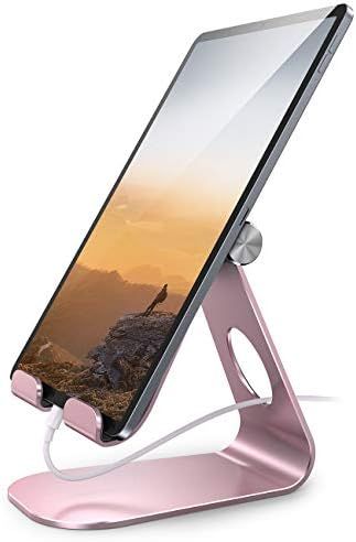 Tablet Stand Adjustable, Lamicall Tablet Stand : Desktop Stand Holder Dock Compatible with Tablet... | Amazon (US)