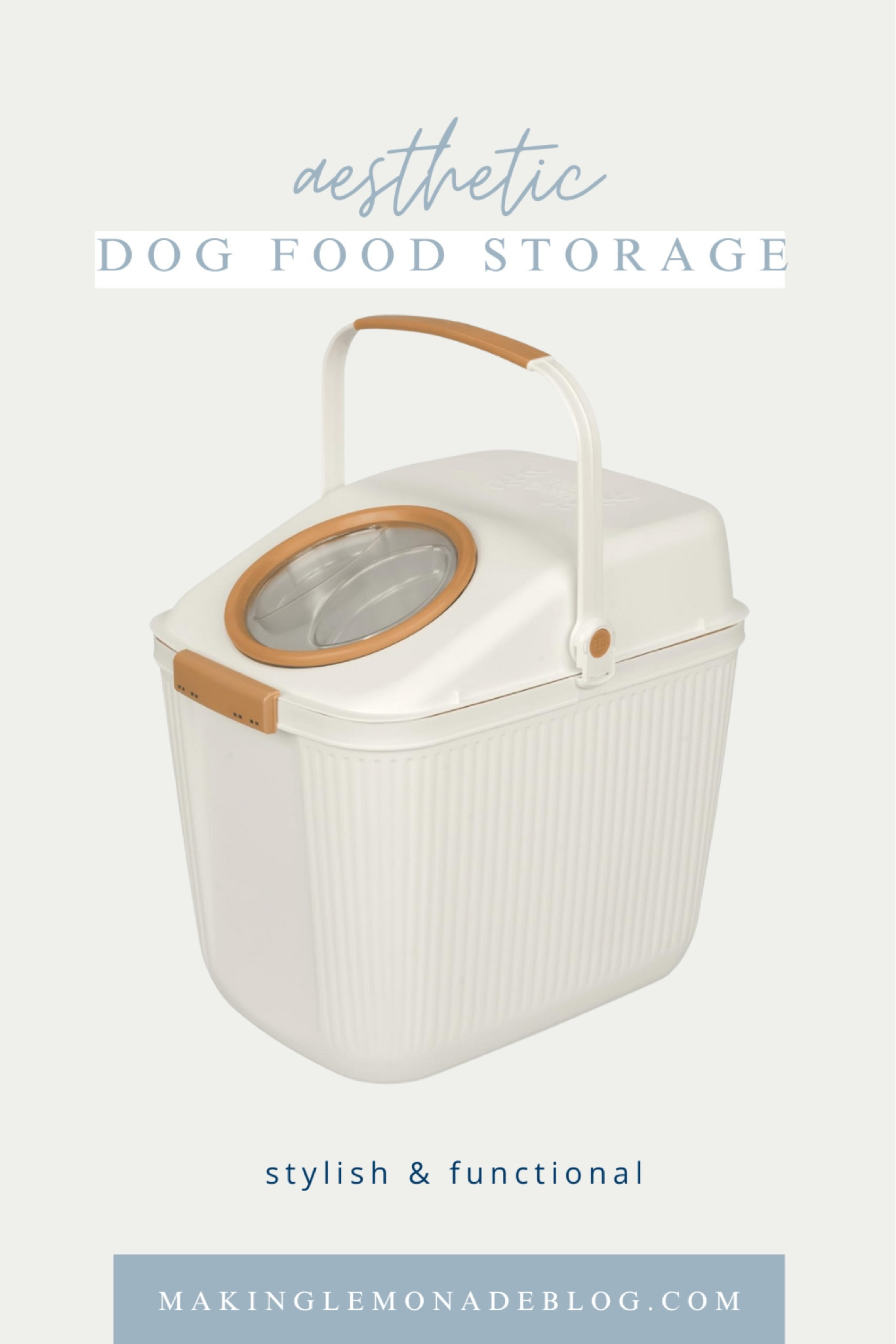 Pet food storage, but make it pretty 😍 

This aesthetic storage for dog food is both necessary and stylish.

#LTKHome #LTKFamily #LTKFindsUnder100