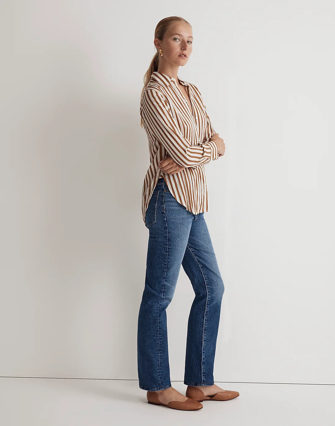 Crinkled Button-Up Shirt | Madewell