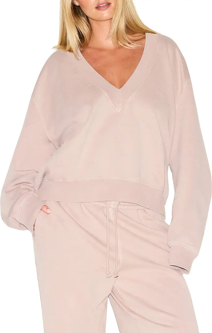 V-Neck Fleece Pullover | Nordstrom