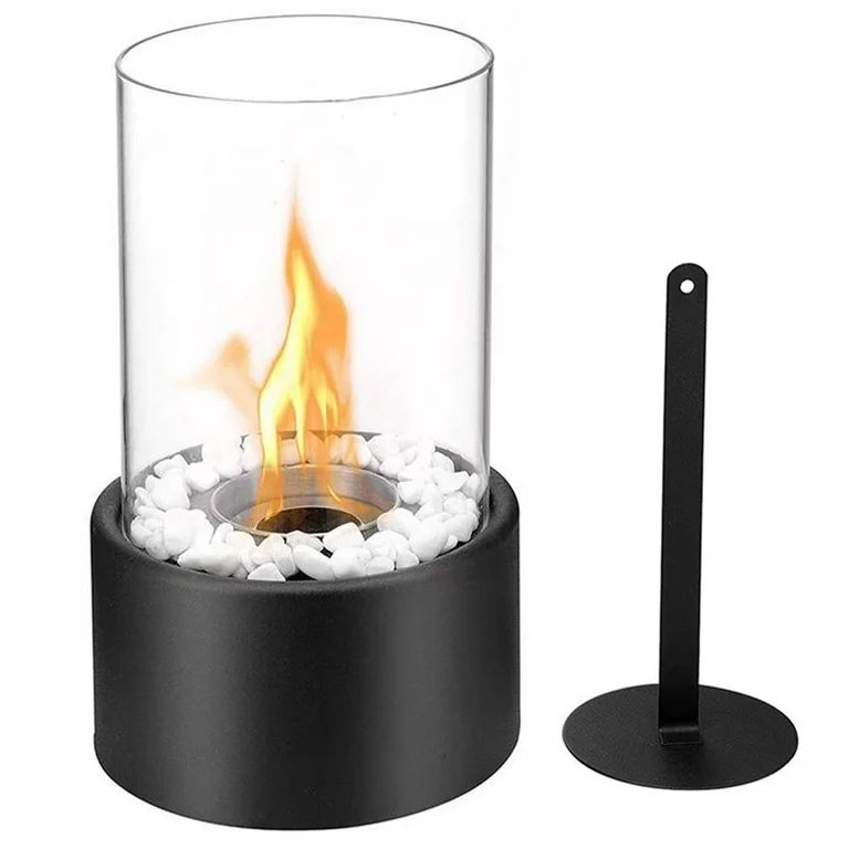 Bioethanol Tabletop Fireplace Portable Bio Ethanol Fire Pit with Glass Tube Mini Ventless Ethanol... | Walmart (US)