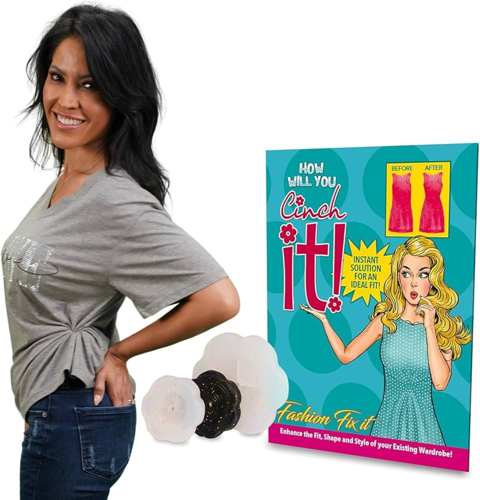 Cinch It! Women’s Clothing Cinch Clips (3-Pack, 2 Small Clips & 1 Big) - Perfect Dress Cinch Cl... | Amazon (US)