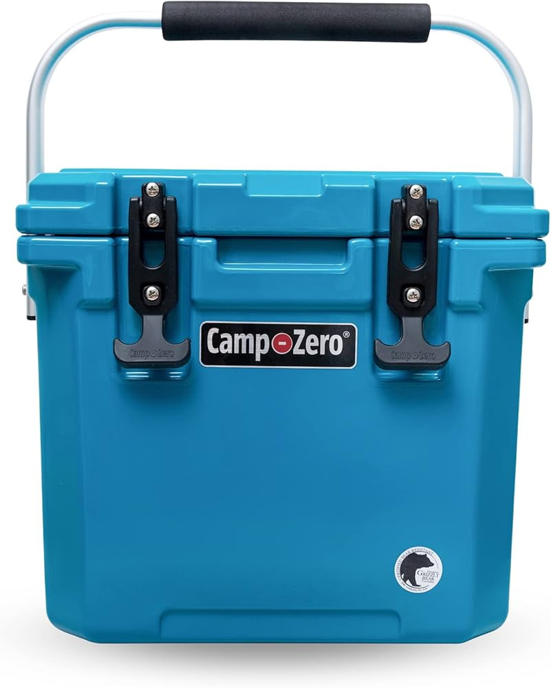 CAMP-ZERO 12 | 12.6 Qt. Premium Cooler with Molded-in Cup Holders and Folding Aluminum Handle | Amazon (US)