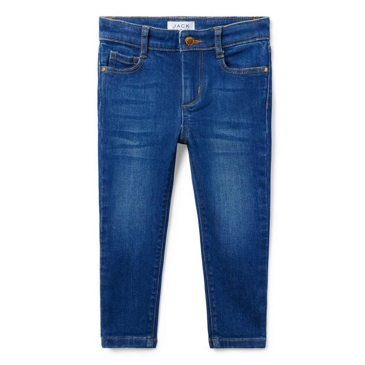 Skinny Jean In Ocean Faded Wash | Janie and Jack