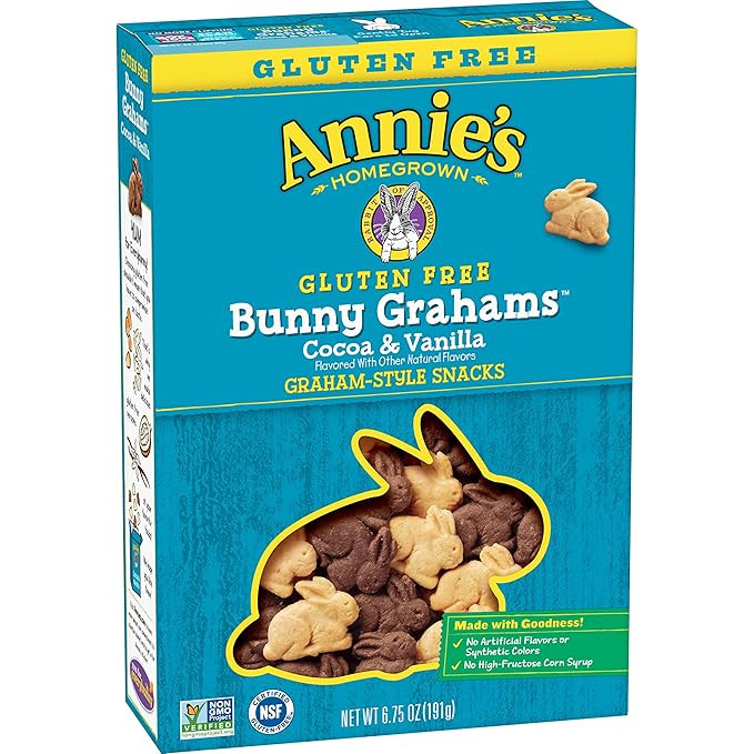 Annie's Gluten Free Cocoa & Vanilla Bunny Cookies, 6.75 oz | Amazon (US)