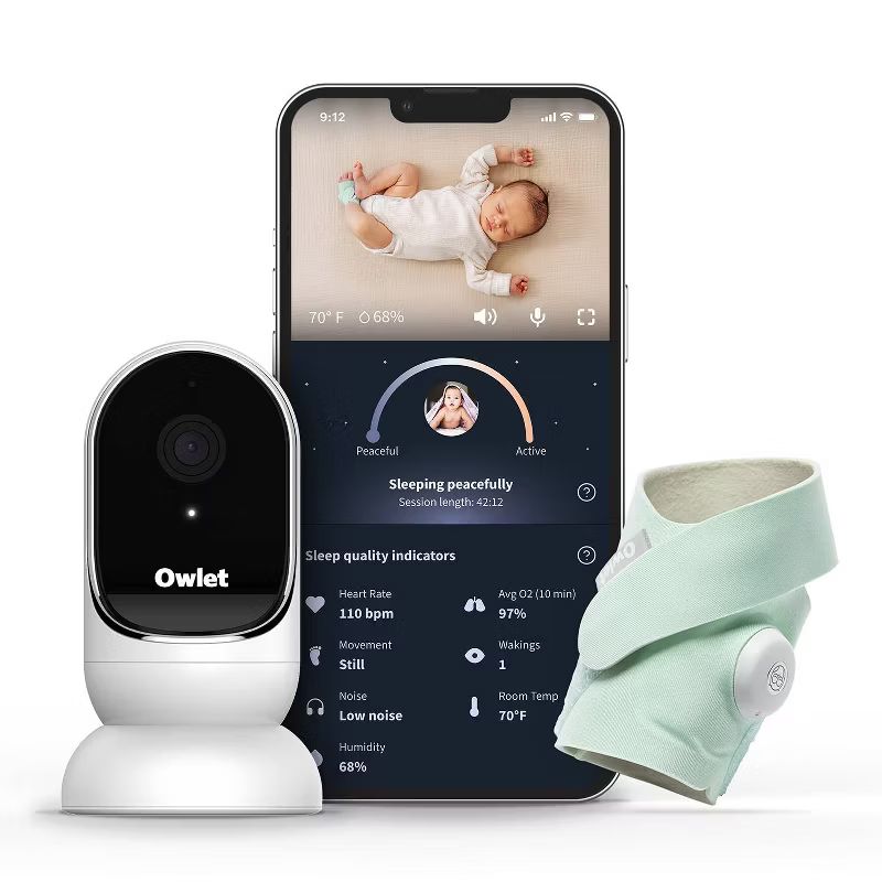 Owlet Dream Duo Smart Baby Monitor - HD Video Baby Monitor with Camera and Dream Sock - Heart Rat... | Target