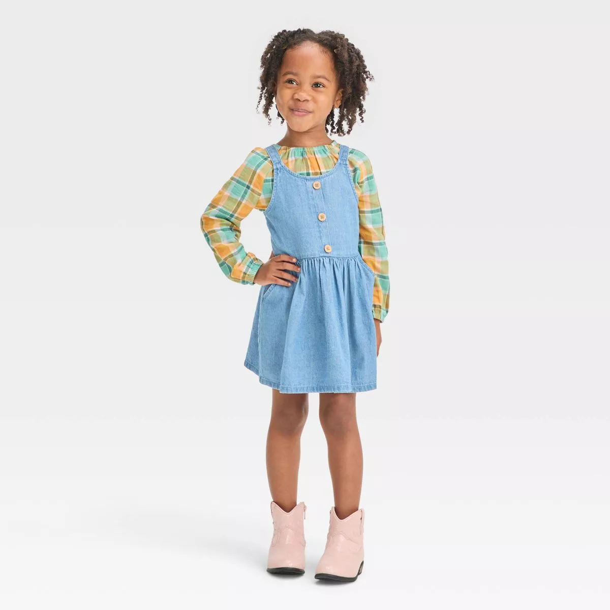 Toddler Girls' Plaid Long Sleeve … curated on LTK