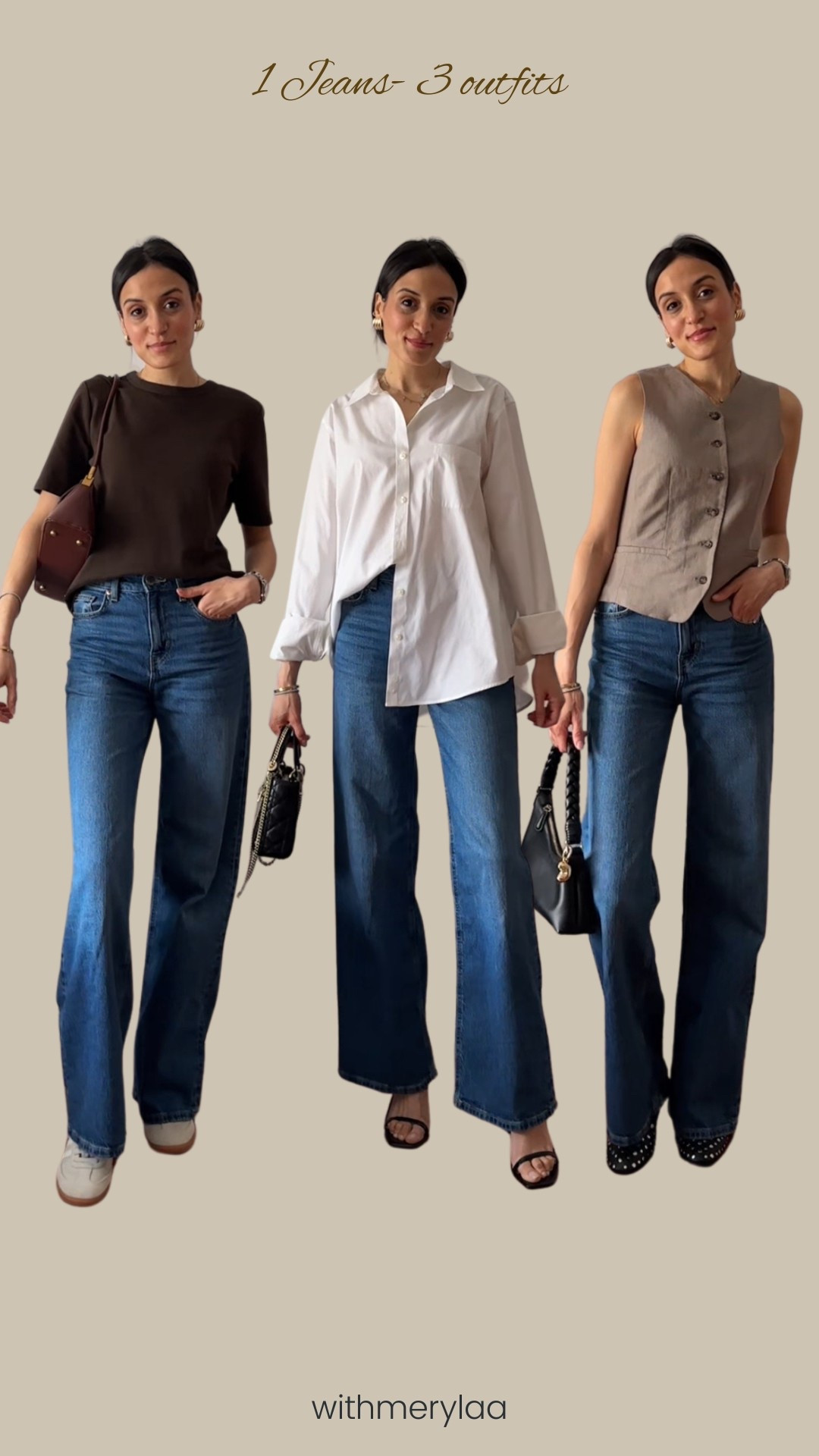 1 jeans- 3 different outfits 

#LTKSaleAlert #LTKStyleTip