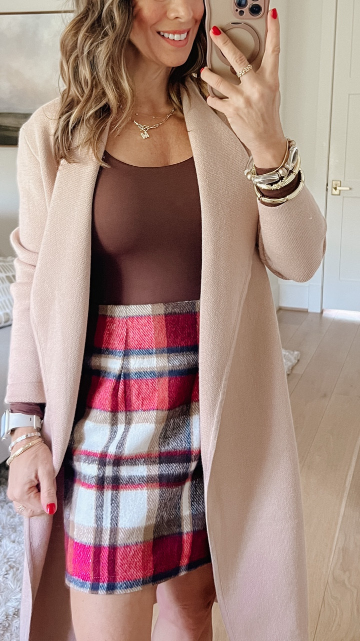 plaid mini skirt you can dress up for the holidays 

#LTKHoliday #LTKPetite #LTKFindsUnder50